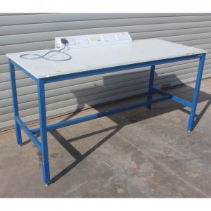 Used Laminate Top Workbench 1800x750x940mm with Sockets